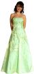 Main image of Two-Tone Satin Prom Dress with Criss-Cross Back