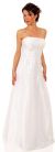 Main image of Criss Crossed Off-Shouldered Beaded Prom Dress