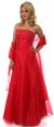 Main image of Strapless A-line Layered Beaded Organza Prom Dress