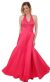 Main image of Beaded Halter-Neck Prom Dress