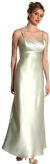 Satin Full Length Formal Bridesmaid Dress without Jacket