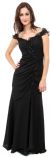 Main image of Ruffle Beaded Formal Dress
