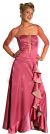 Main image of Strapless Beaded Prom Dress with Cascading Ruffles