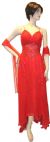 Main image of See-Thru Beaded Waist Prom Dress