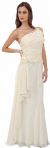 Main image of Asymmetric Top Floral and Sheered Wedding Dress