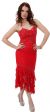 Main image of Halter Neck Beaded Formal Prom Dress with Ruffled Hem