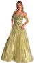 Main image of Miniature Flower Strapless  A-Line Prom Dress
