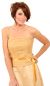 Net and Bow Shirred Bodice Short Party Dress in closeup