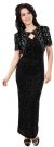 Main image of Long Beaded Dress with Attached Short Jacket