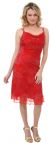 Main image of Crossed Back Beaded Cocktail Dress
