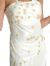 Formal Dress with Beaded Flower Patterns in close up