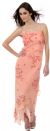 Main image of Formal Dress with Beaded Flower Patterns
