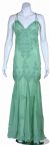 Floral Beaded Formal Dress in Mint color