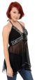 Main image of Halter and Empire Cut Top with Silver Beadwork