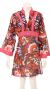 Main image of Long Sleeve Floral Print Pink Summer Dress