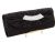 Main image of Rhinestone Embellished Satin Evening Bag in Black