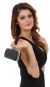 Main image of Metal Frame Elegant Evening Bag in Black