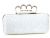 Main image of Metal Frame Elegant Evening Bag in Silver