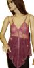 Main image of Asymmetric Net Top with Petal Sequin Accent