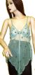 Main image of Asymmetric Net Top with Petal Sequin Accent