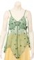 Spaghetti Strapped Petal Beaded Translucent Top in Teal