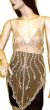 Main image of Asymmetric Net Top with Stem-Like Beadwork