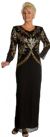Main image of Hand Beaded Full Length Formal Dress