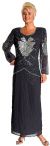 Main image of Floral Hand Beaded Formal Dress