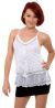 Main image of Ruffled and Beaded Spaghetti Strapped Top