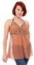 Main image of Halter Neck Sequined Top with Round Beadwork Patch