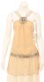 Double Strapped Assymetrical Sequined Top in Taupe