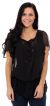 Main image of Short Sleeved Assymetric Sheer Top