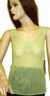Hand Beaded Sheer Sleeveless Top in Apple Green