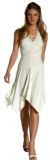 Form Fitting Asymmetric Short Cocktail & Party Dress in Ivory