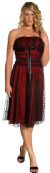 Main image of Tea Length Polka Dot  Party Dress
