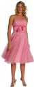 Tea Length Polka Dot  Party Dress in Pink color