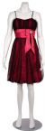 Main image of Rouched Shirred Short Cocktail Dress