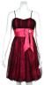 Rouched Shirred Short Cocktail Dress in closeup