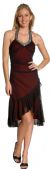 Main image of Halter Neck Embellished Asymmetic Party Dress