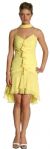 Main image of Spaghetti Strapped Ruffled Short Cocktail Dress