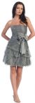 Main image of Strapless Sequin Bubble Party Dress