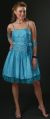 Spaghetti Beaded Short Party Dress in alternative view