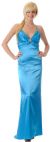 Main image of Shirred Bust Satin Formal Dress