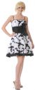 Main image of Short Embroidered Prom Dress with Side Bow