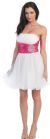 Main image of Short Prom Dress With Embellished Waistline