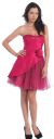 Main image of Strapless Short Homecoming Party Dress with Pleating