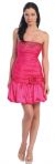 Main image of Short Shirred Bubble Homecoming Dress
