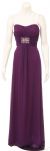 Strapless Empire Cut Bridesmaid Dress in Purple