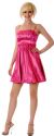 Main image of Spaghetti Straps Ruched Bust Short Party Dress