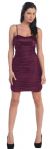 Main image of Spaghetti Straps Pleated Short Party Dress